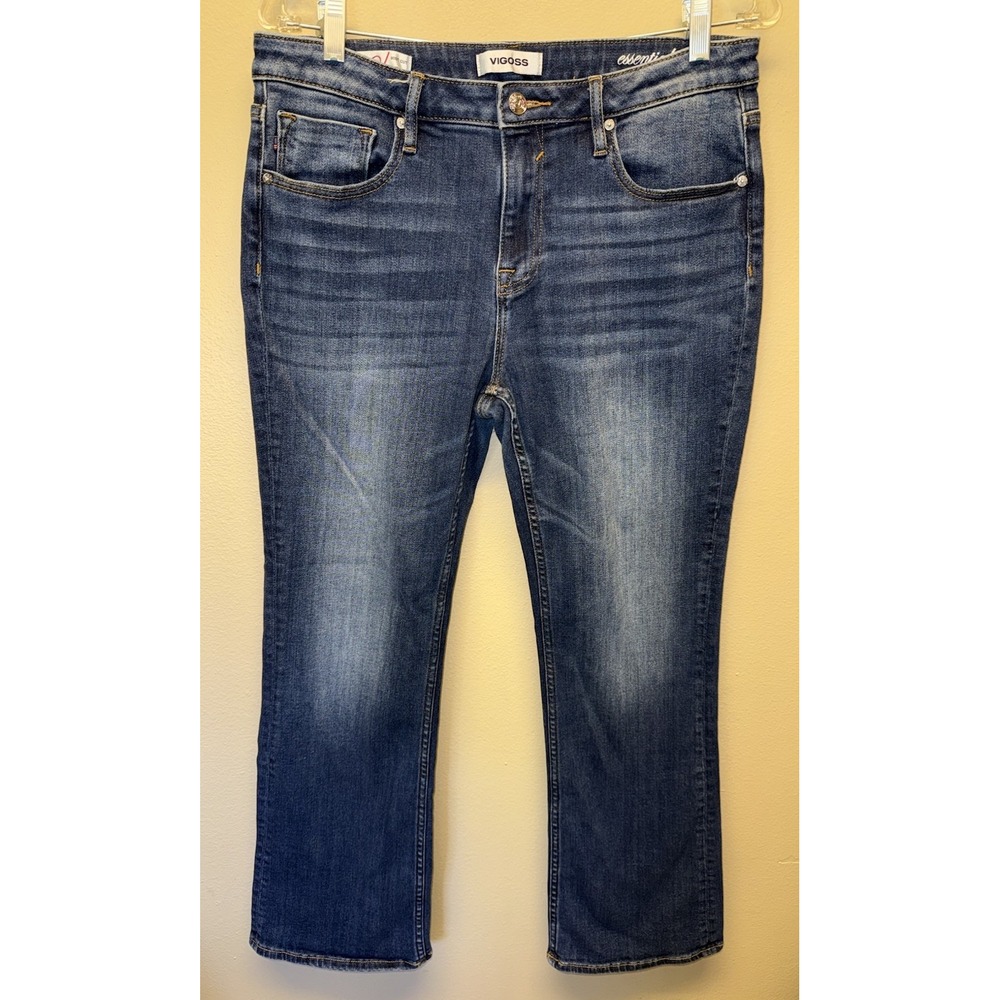 Vigoss Jeans Womens 32 Blue Jagger Bootcut Stretch Medium Wash Denim Pants